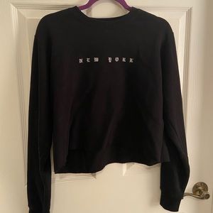 brandy melville cropped crewneck